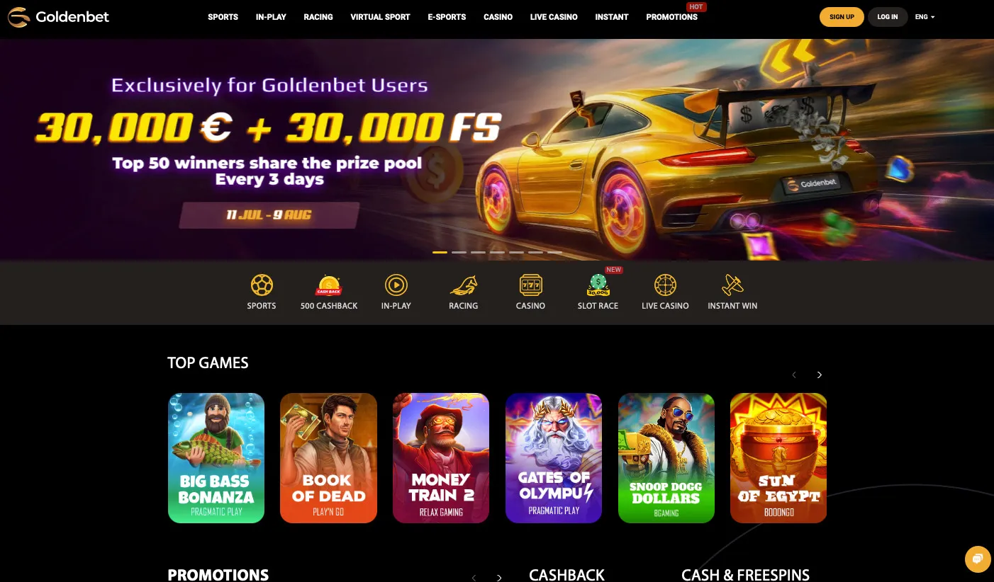 Goldenbet – Best Non GamStop Casinos for Slot Fans