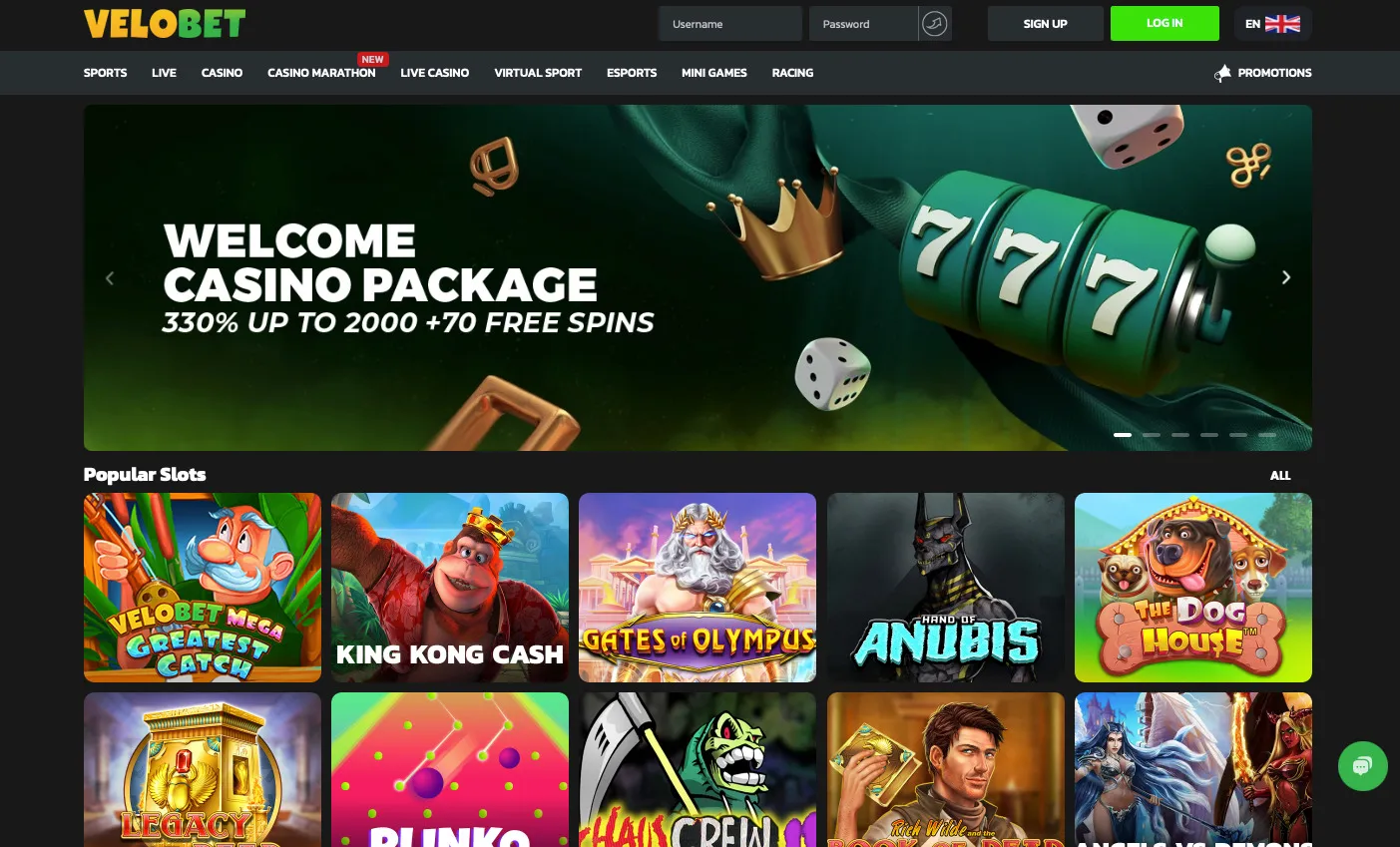 Velobet – Best Non GamStop Casinos for Mini Games